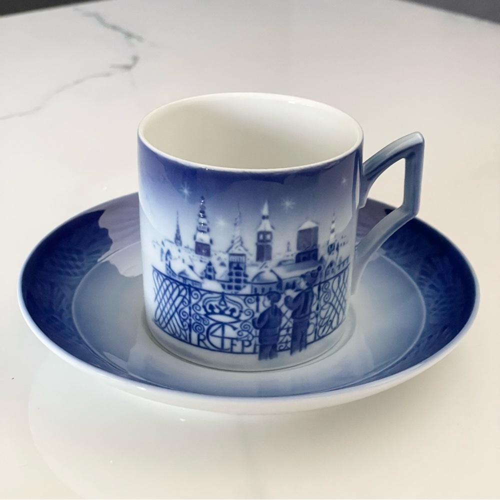 1988 Cup & Saucer SET - "Christmas Eve in Copenhagen" by Royal Copenhagen